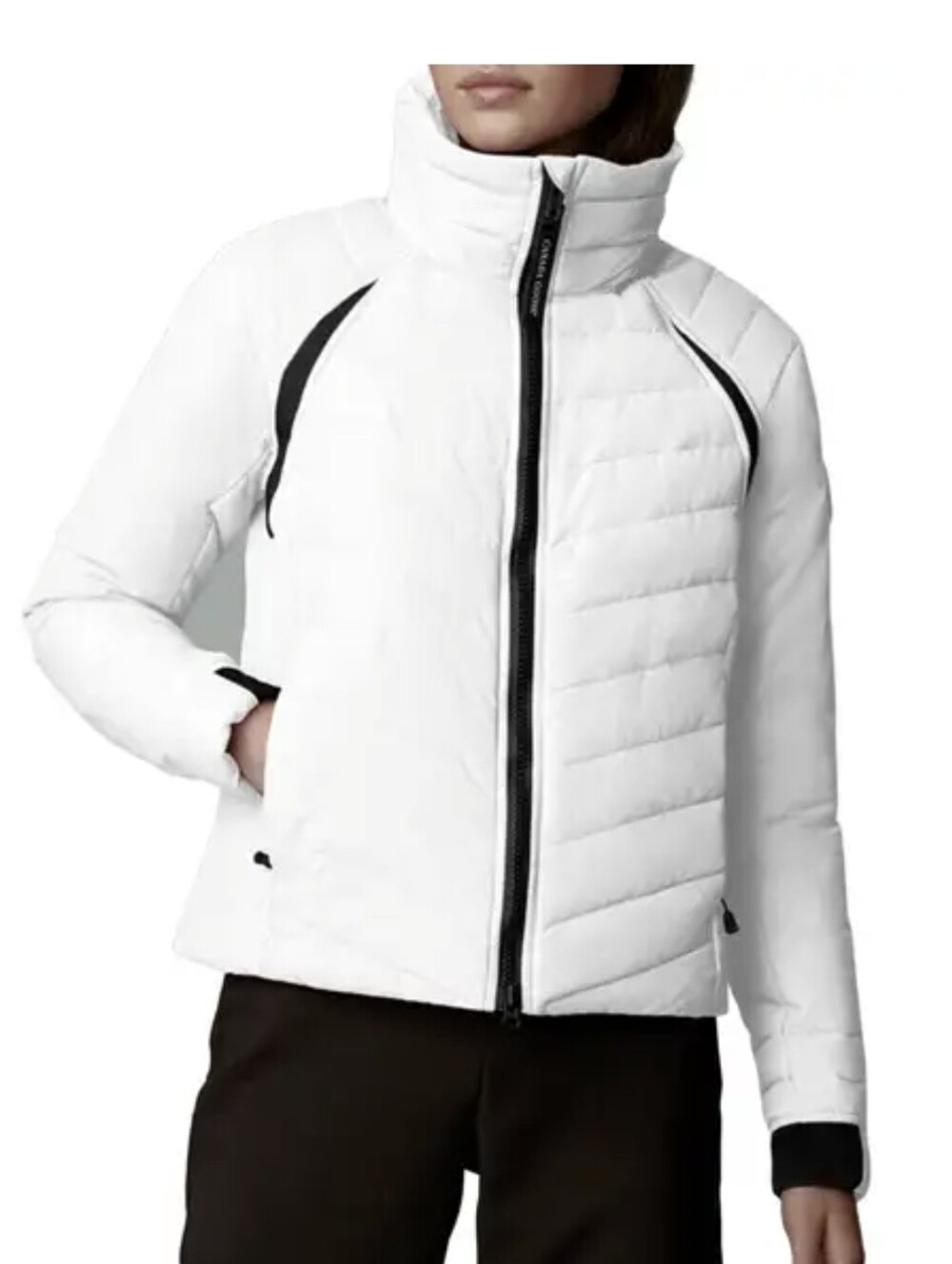 Canada Goose Black and White Lined Jacket - XL